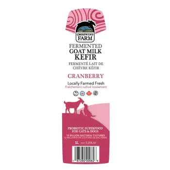 Crosswind Farm Frozen Fermented Goat Milk Kefir Cranberry 1L