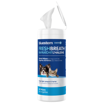 Bluestem Dental Wipes for cats and dogs 60ct