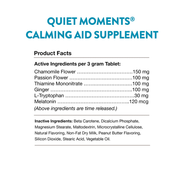 NaturVet Quiet Moments Calming Aid Tablets (30 ct)
