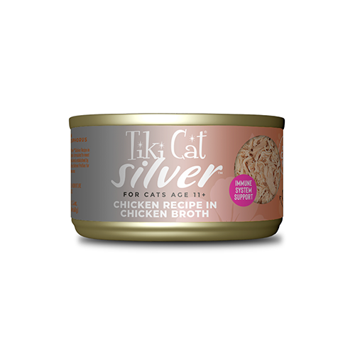 Tiki Cat Cat Silver Chicken Recipe in Chicken Broth 2.4oz