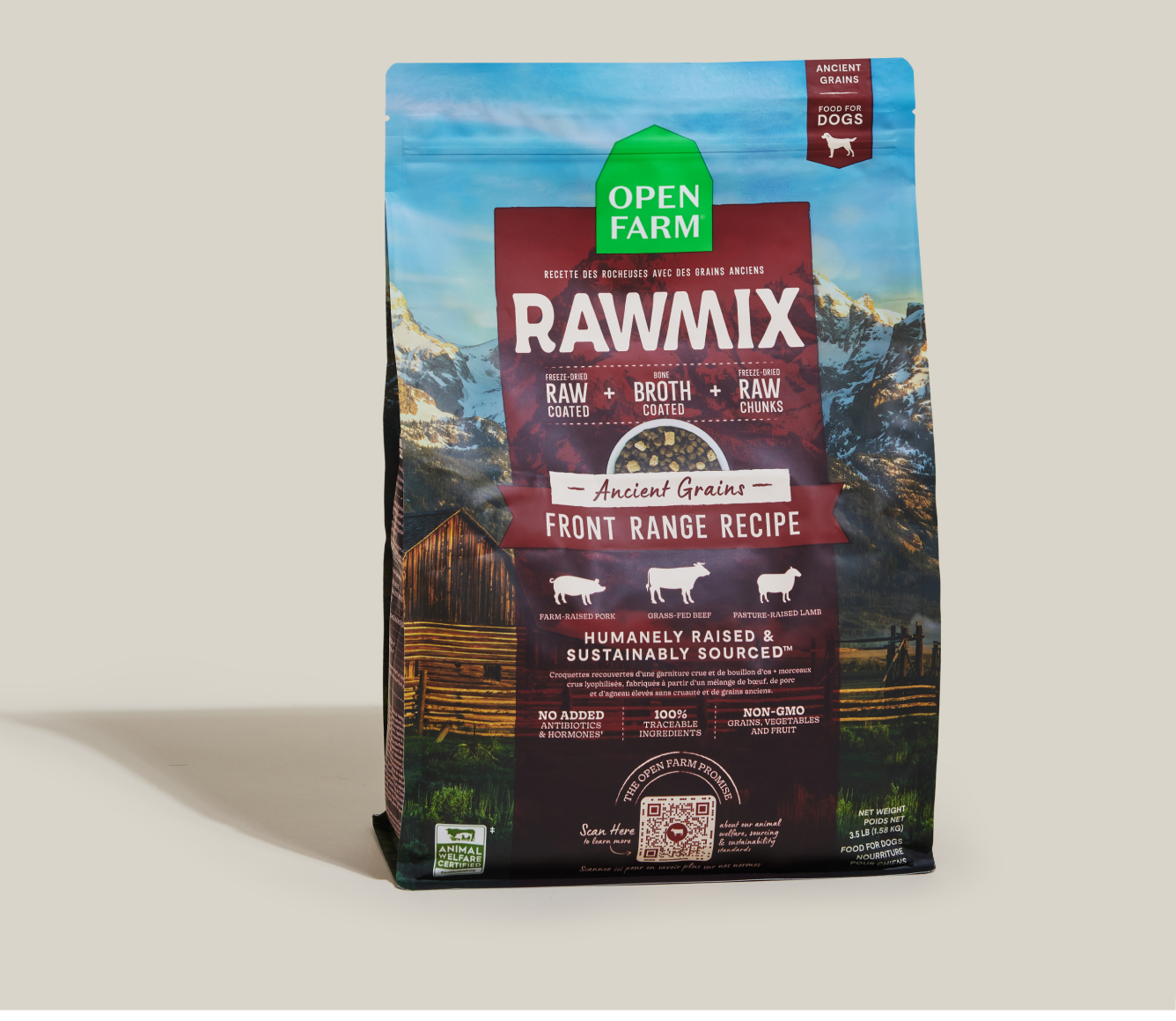 Open Farm RawMix Front Range Recipe with Ancient Grains Dry Dog Food