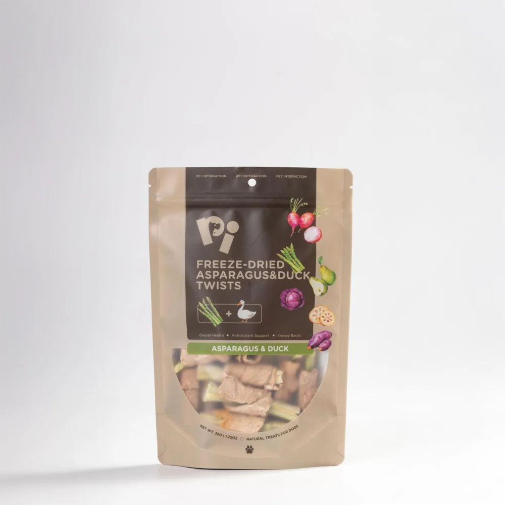 PI Pet Food Freeze-dried Asparagus & Duck Twists 35g