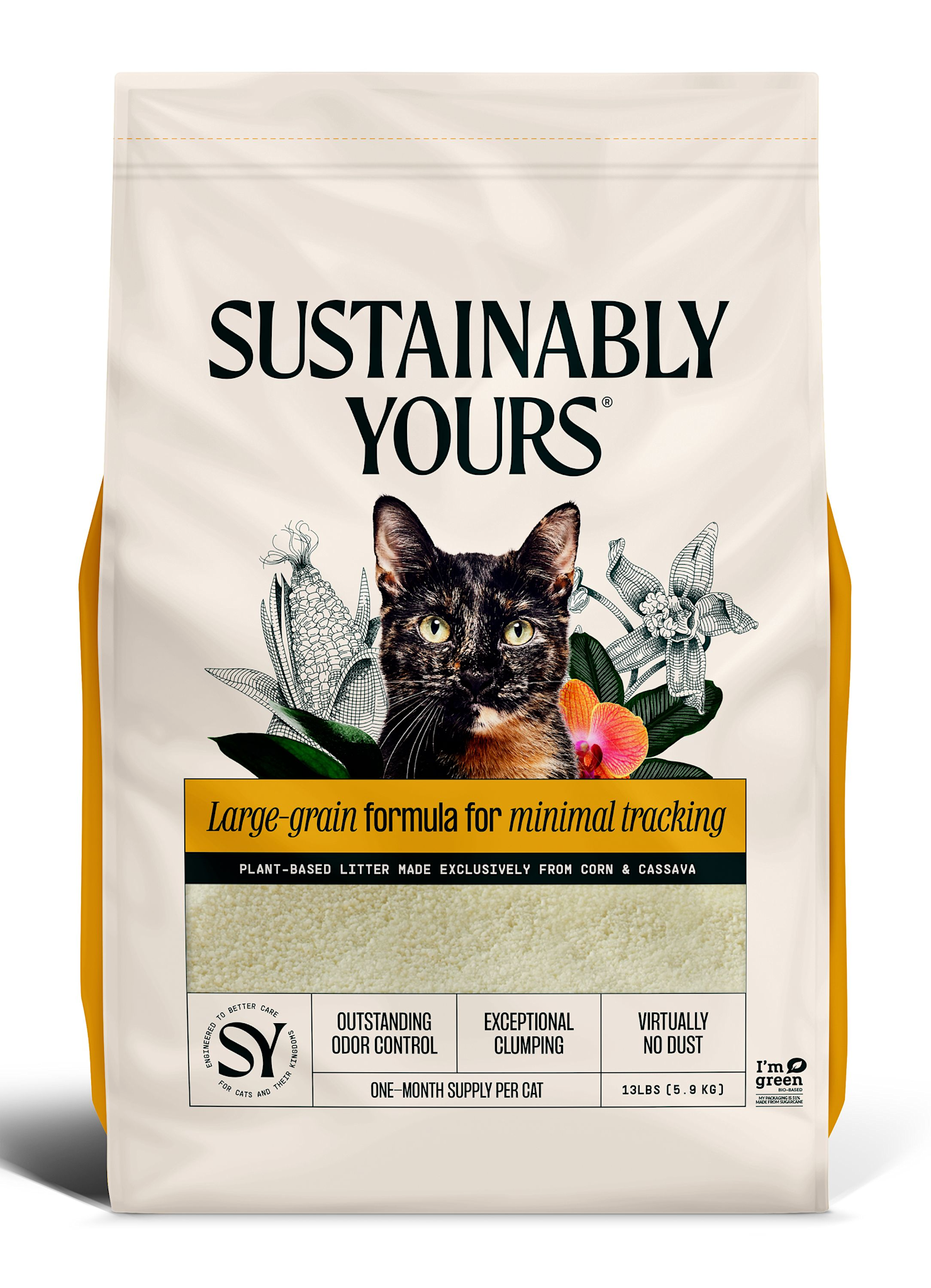 Sustainably Yours Cat Litter Large-grain formula