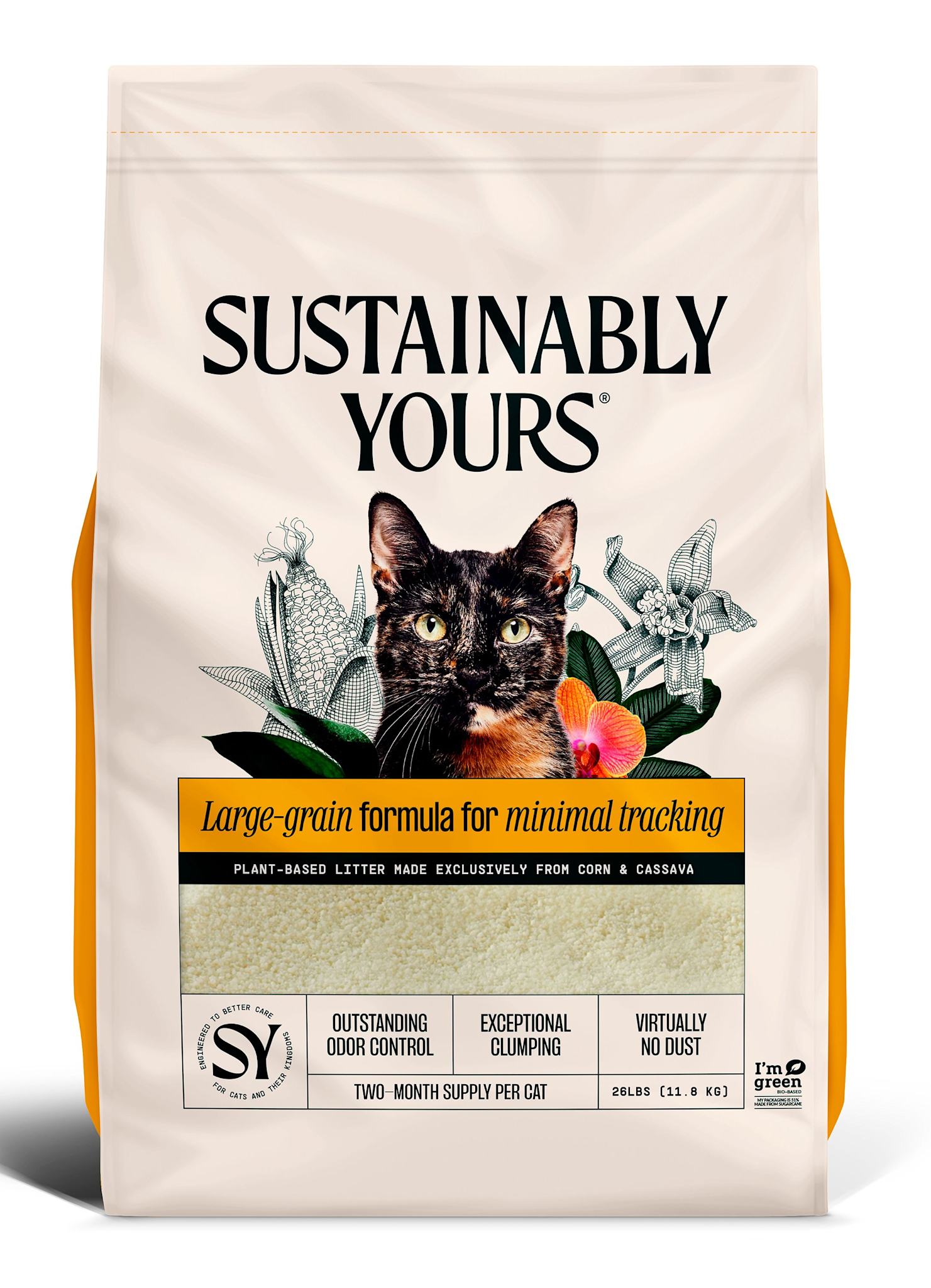 Sustainably Yours Cat Litter Large-grain formula