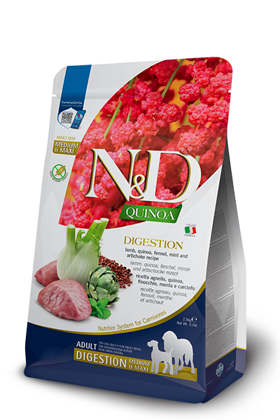 Farmina N&D Quinoa Grain Free Dog Digestion Lamb med/max