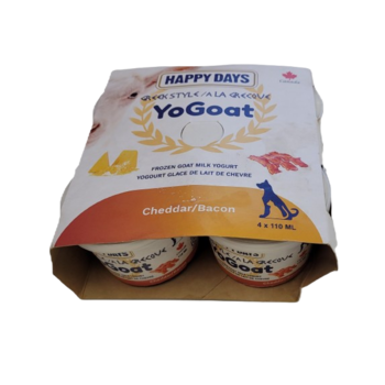 Happy Days YoGoat Greek Style Frozen Goat Milk Yogurt 4 x 110ml