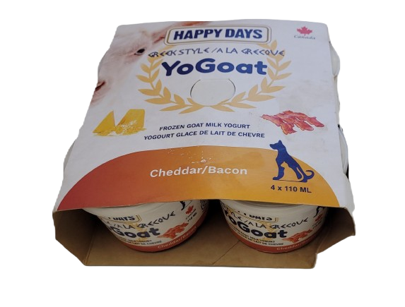 Happy Days YoGoat Greek Style Frozen Goat Milk Yogurt 4 x 110ml