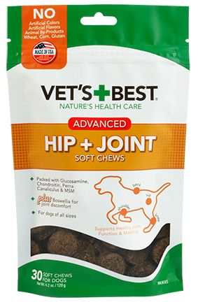 Vet's Best Vets Best Advanced Hip And Joint Soft Chews Dog 30pc