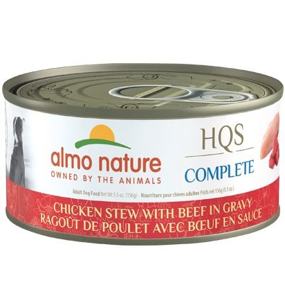 Almo Nature HQS Complete for Dog - Chicken Stew with Beef 156g