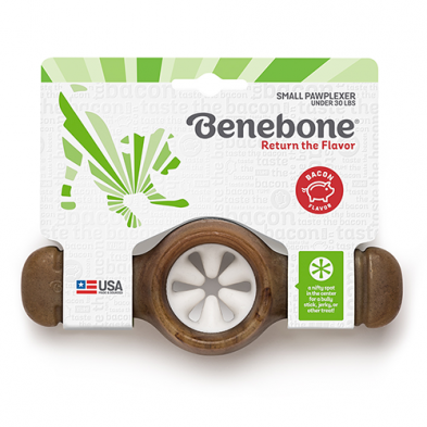 Benebone Benebone Pawplexer Bacon Dog Chew Bone  Small (Under 30 lbs)