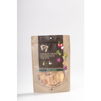 PI Pet Food Freeze-Dried Pears & Duck Twists - 42g