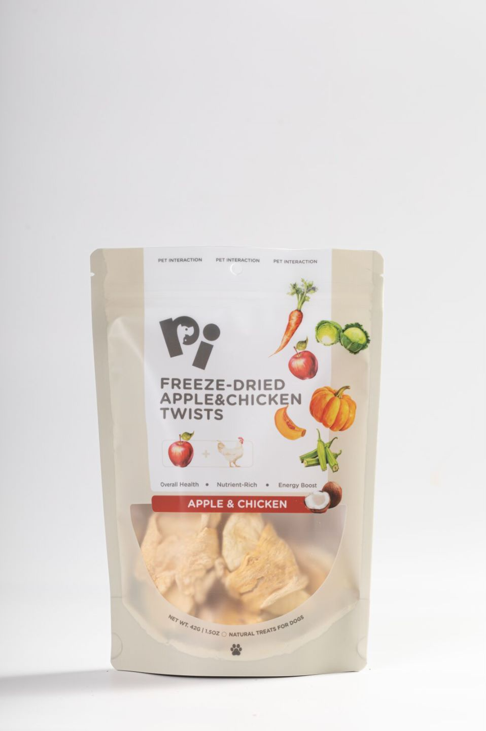 PI Pet Food Freeze-Dried Apples & Chicken Twists - 42g