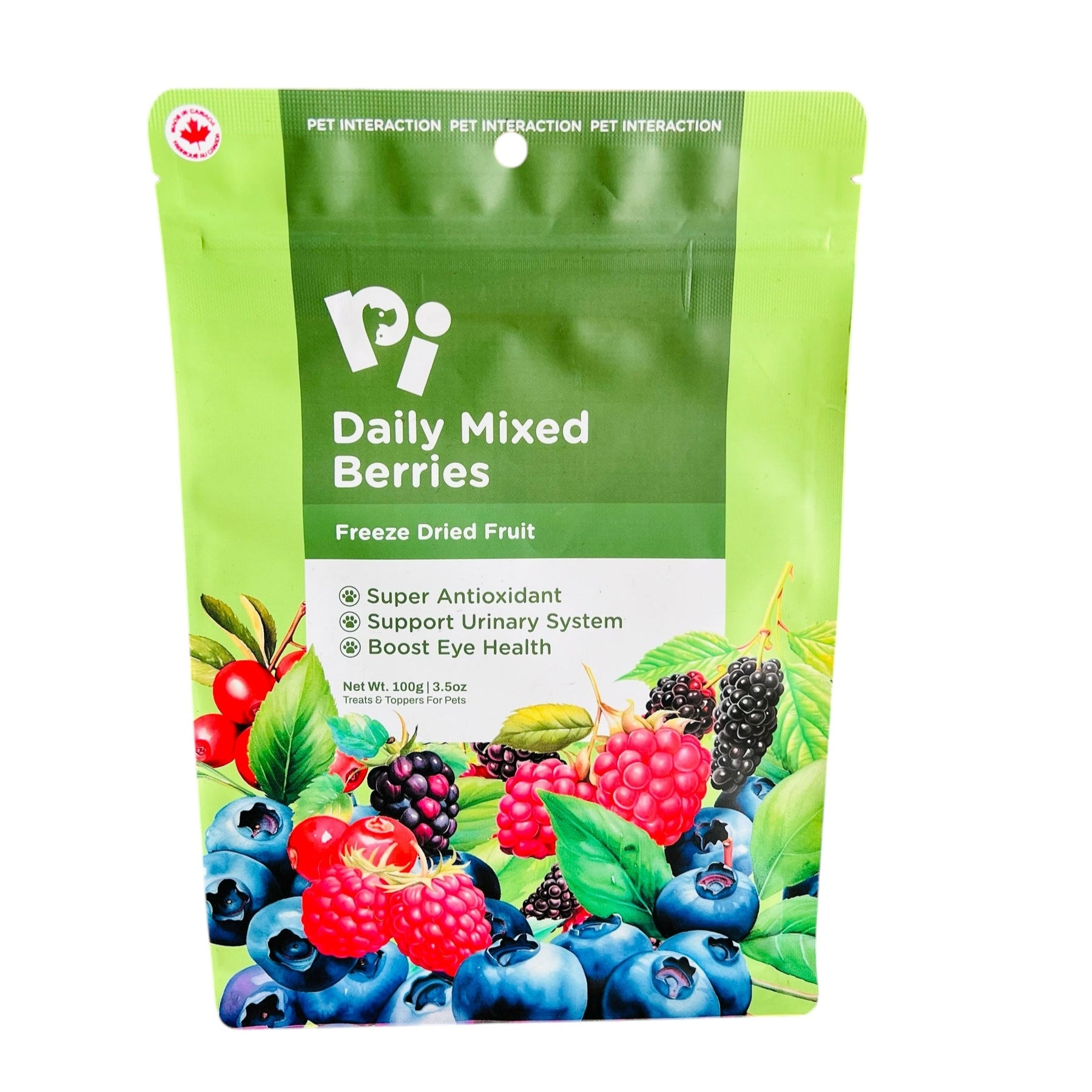 PI Pet Food Freeze-dried Meal Topper Daily Mixed Berries 100g