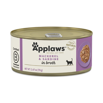 Applaws Mackerel with Sardine in Broth – 2.47oz