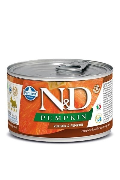 Farmina N&D Pumpkin Dog Food Venison Mini 4.9oz