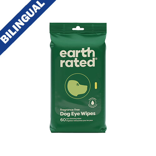 Earth Rated Fragrance-free pet eye wipes 60pk