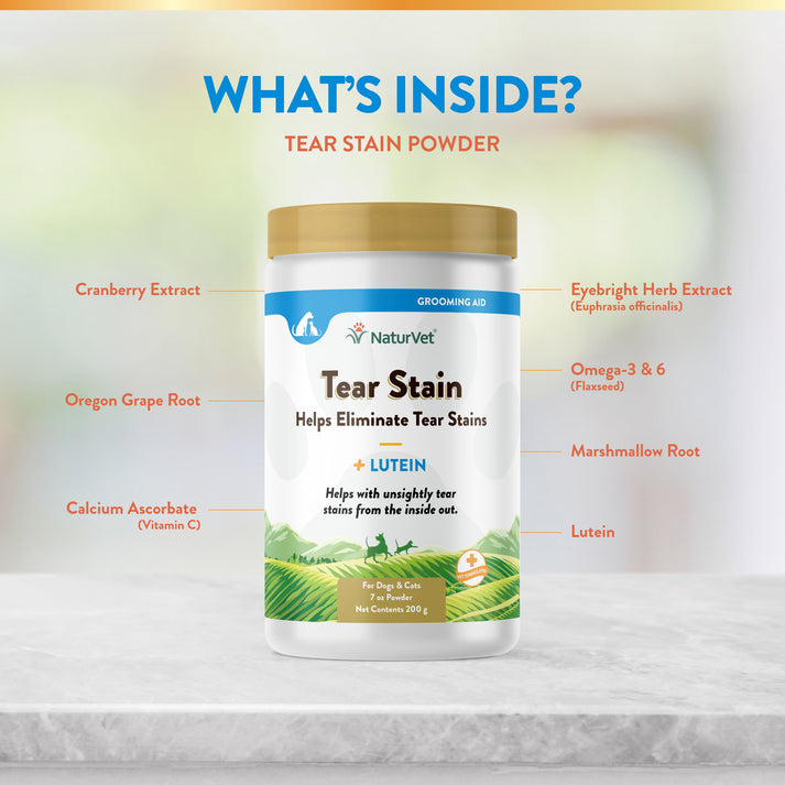 NaturVet Tear Stain Supplement Powder 200g