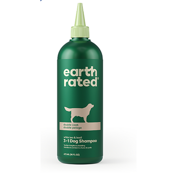 Earth Rated Double Coat White Tea & Basil 3 in 1 Dog Shampoo 16oz