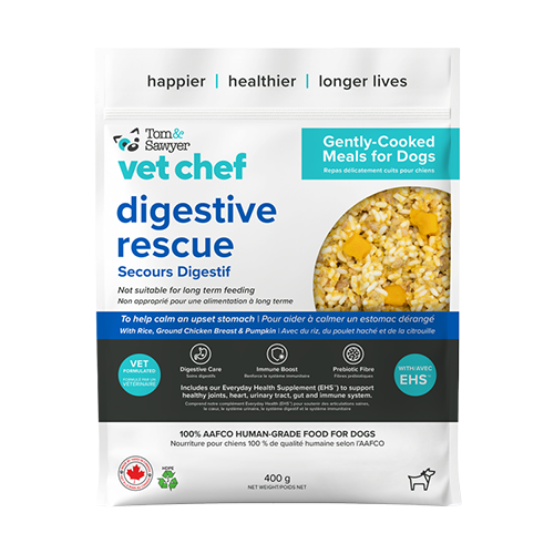 Tom & Sawyer Digestive Rescue Gently-Cooked Frozen Meal for Dogs 14oz