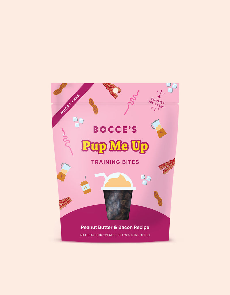 Bocce's Bakery Pup Me Up Peanut Butter & Bacon Recipe Training Treats