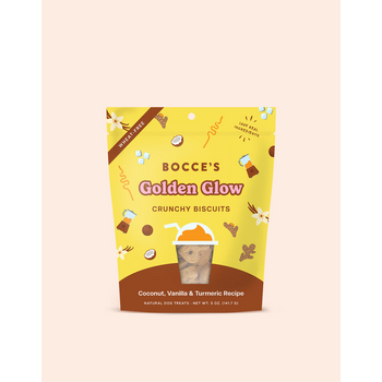 Bocce's Bakery Golden Glow Coconut, Vanilla & Turmeric Recipe Crunchy Biscuits Treats