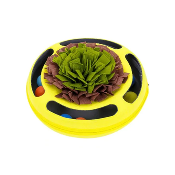 Injoya Cat Puzzle Snuffle Toy - Yellow