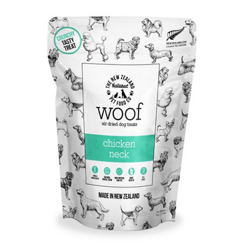 The New Zealand Natural Pet co. Woof Air Dried Chicken Neck 50g