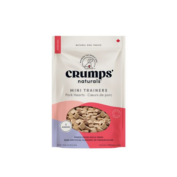 Crumps Mini Trainers Freeze Dried Pork Hearts 55g
