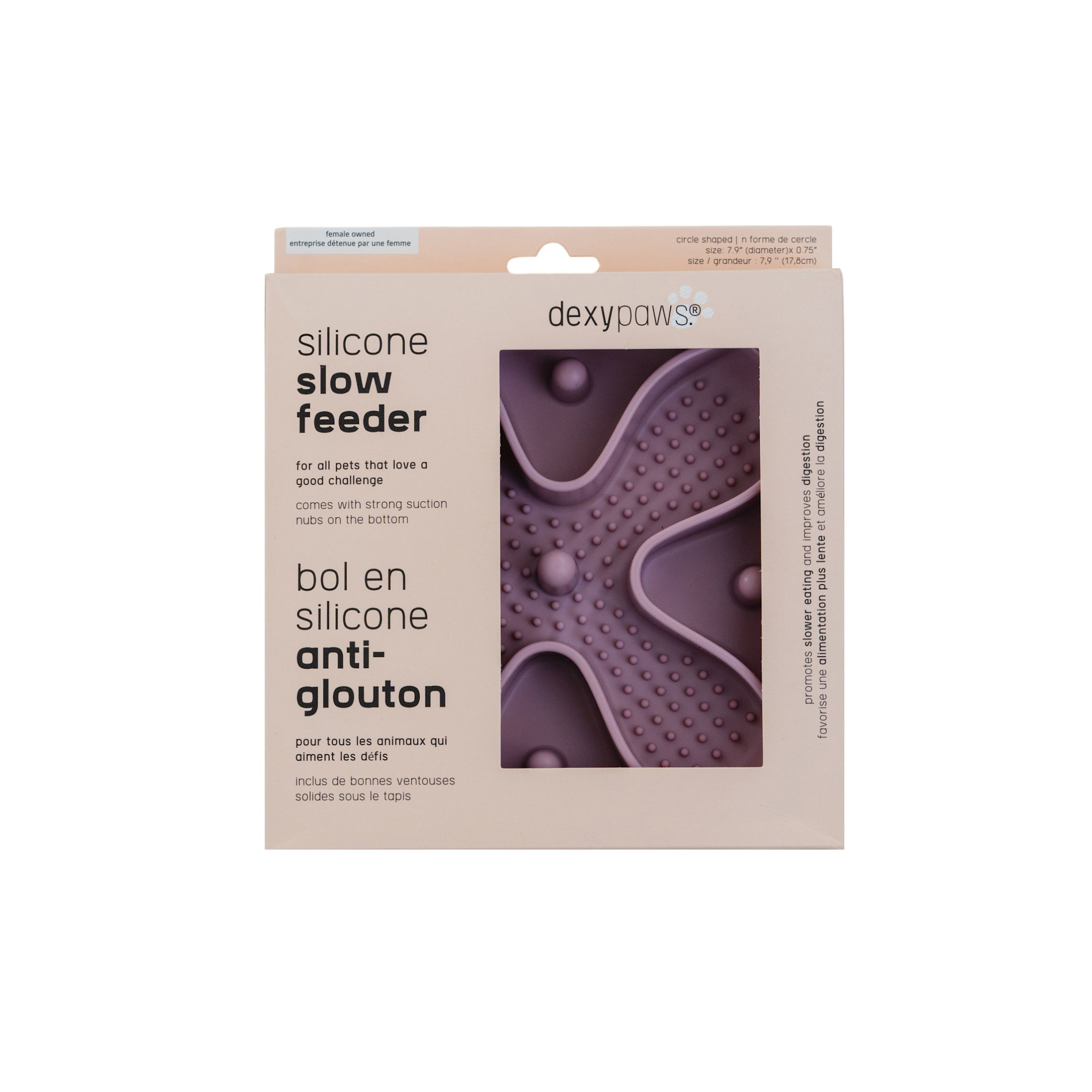 dexypaw Hide and Seek Slow Feeder Blush Pink