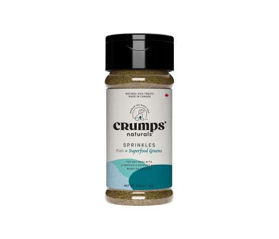 Crumps Naturals Dog Treats, Fish + Superfood Greens Sprinkles 110g