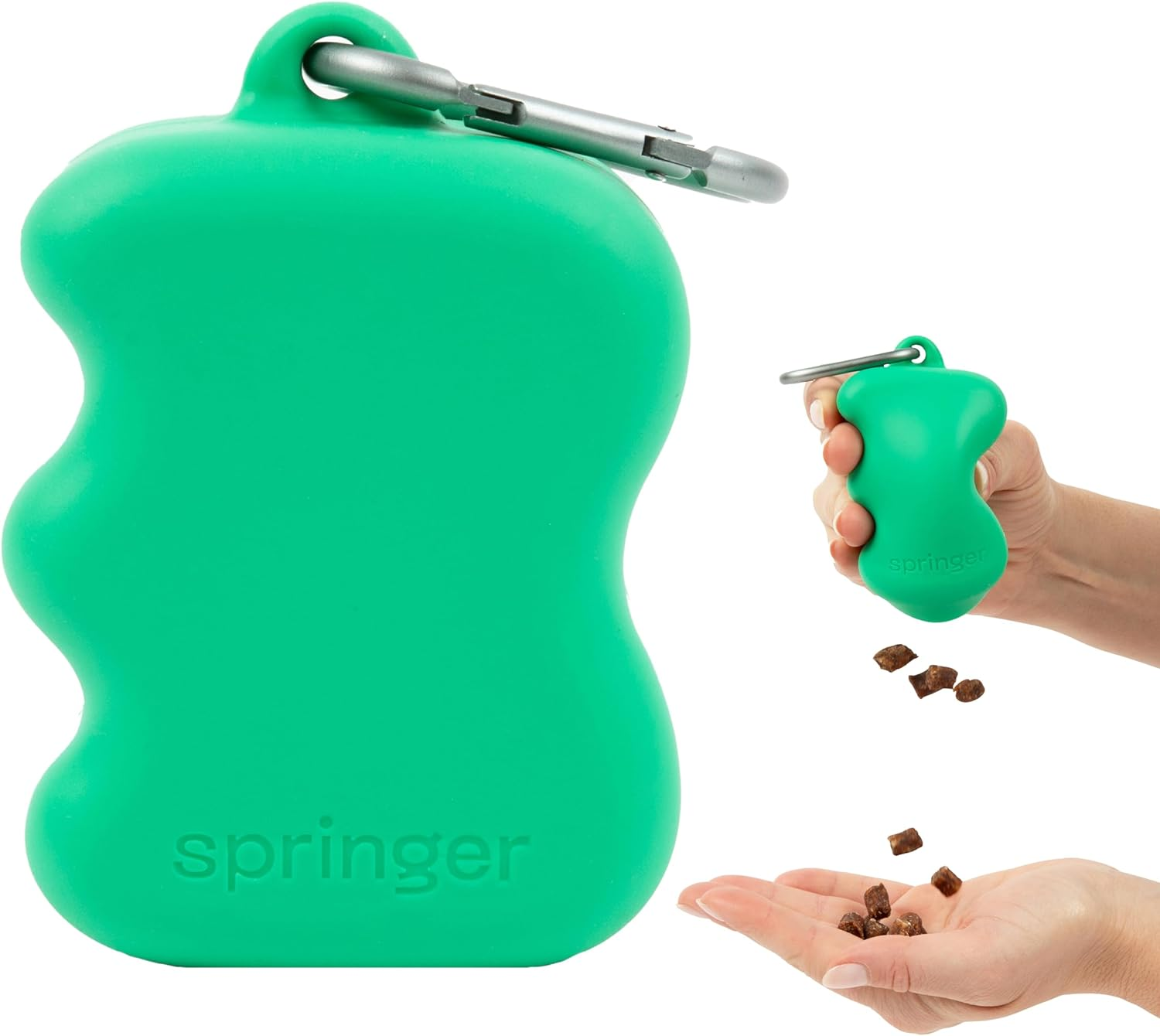 Springer Copy of Squeeze Silicone Dog Treat Dispenser - Black