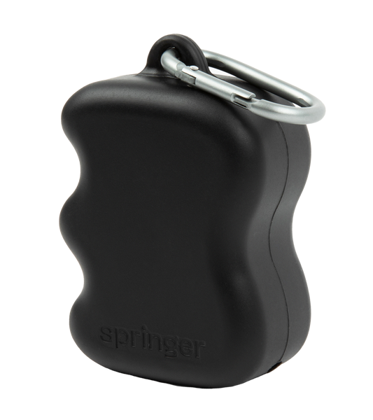 Springer Squeeze Silicone Dog Treat Dispenser - Black