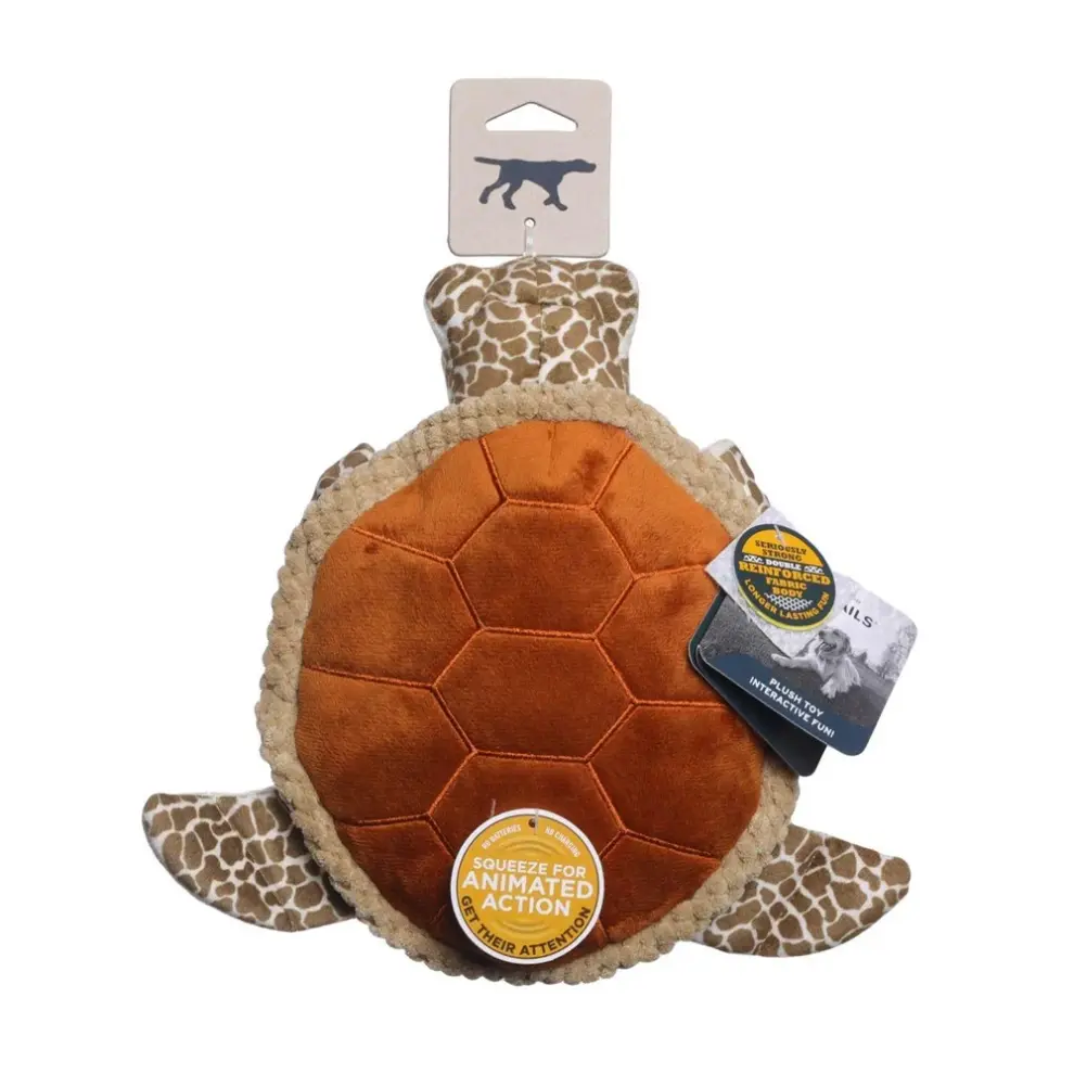 Tall Tails Plush Sea Turtle with Animated Twitchy Legs Toy - 9"