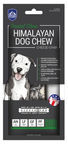 Himalayan Dog Chew Dog Cheese-Char Chew XLarge
