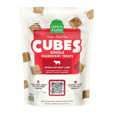 Open Farm Freeze-Dried Raw Single Ingredient Treat Cubes Beef Liver 3oz