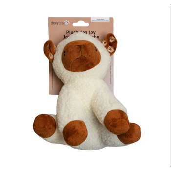 dexypaw Plush Dog Toy, Sheep Dog