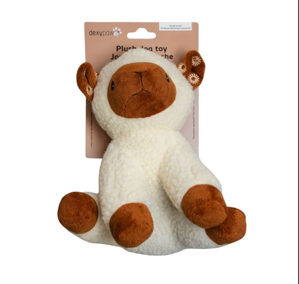 dexypaw Plush Dog Toy, Sheep Dog