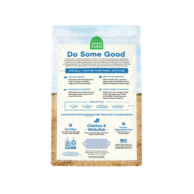 Open Farm Healthy Weight Chicken & Whitefish Recipe Dry Dog Food 4lb