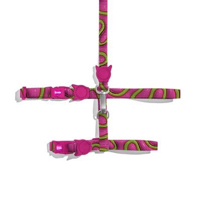 Zee Dog Cat Harness and Leash Set Jelly