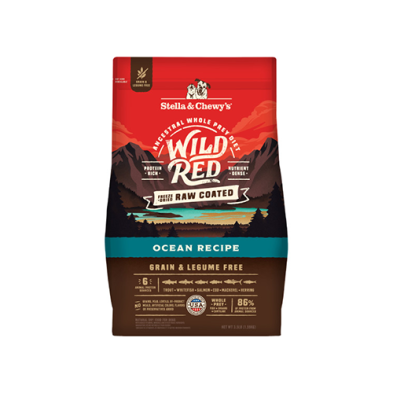 Stella & Chewy's Wild Red Freeze Dried Raw Coated Ocean Recipe Grain & Legume Free Dry Dog Food 3.5lb