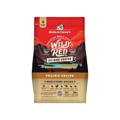 Stella & Chewy's Wild Red Freeze Dried Raw Coated Prairie Recipe Wholesome Grains Dry Dog Food 3.5lb