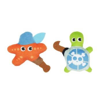 Bud'Z Pirate Star & Turtle Duo Cat 3in 1pc