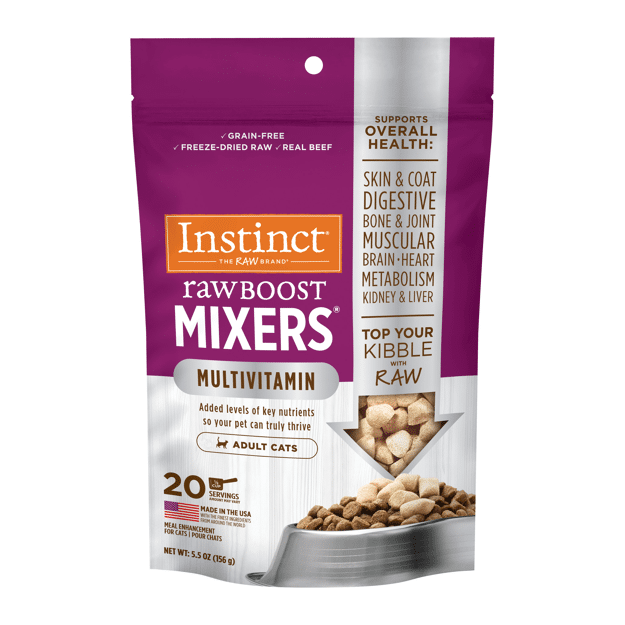 Instinct Raw Boost Mixers GF FD Cat Food Topper Multivitamin 156g