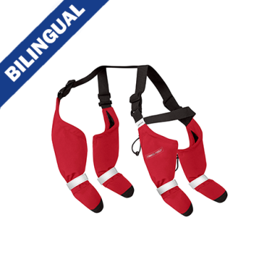 Canada Pooch Suspender Boots - Red Size 2 Short