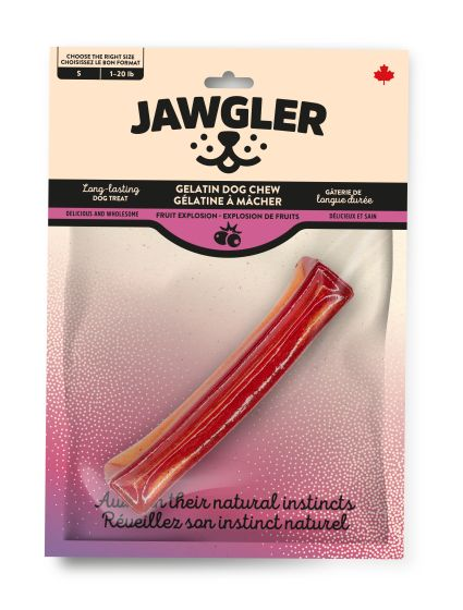 Jawgler Jawgler Fruit Explosion Gelatin Dog Chew Small