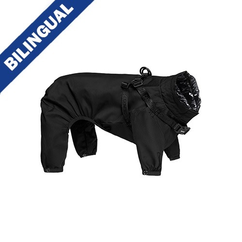 Canada Pooch Harness Snowsuit Black Size 16