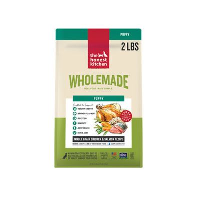 The Honest Kitchen Whole Grain Chicken & Salmon Dehydrated Puppy Dog Food 2lb