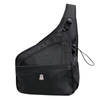 goo-eez Crossbody Travel Sling Carrier for Pets Black Medium