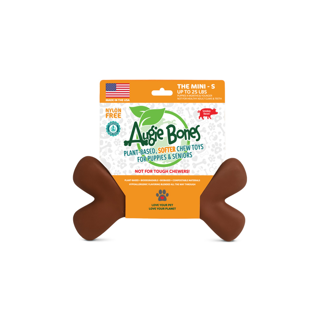 Augie Bones The Softer Bone For Puppies & Senior’s – Smokey Bacon – Up to 25lbs
