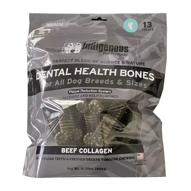 Indigenous Pet Indigenous Pet Dental Bones Beef Collagen All Dogs 13ct 456g